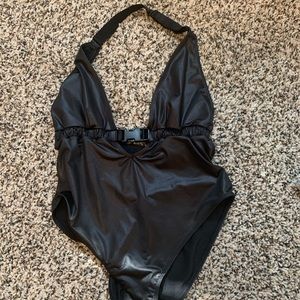 UO out from under metallic buckle bodysuit